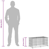 8-Panel Pet Cage Black 70x35x35 cm Steel - Low Angle