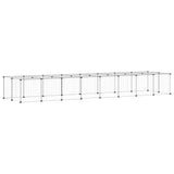 36-Panel Pet Cage with Door Black 35x35 cm Steel