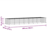 36-Panel Pet Cage with Door Black 35x35 cm Steel - Low Angle