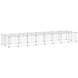 36-Panel Pet Cage with Door Black 35x35 cm Steel