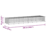 36-Panel Pet Cage with Door Black 35x35 cm Steel - Low Angle