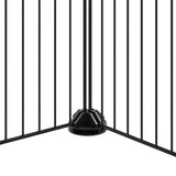 20-Panel Pet Cage with Door Black 35x35 cm Steel