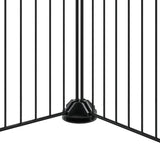 20-Panel Pet Cage with Door Black 35x35 cm Steel - Close-Up Angle