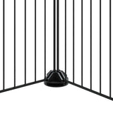 36-Panel Pet Cage with Door Black 35x35 cm Steel