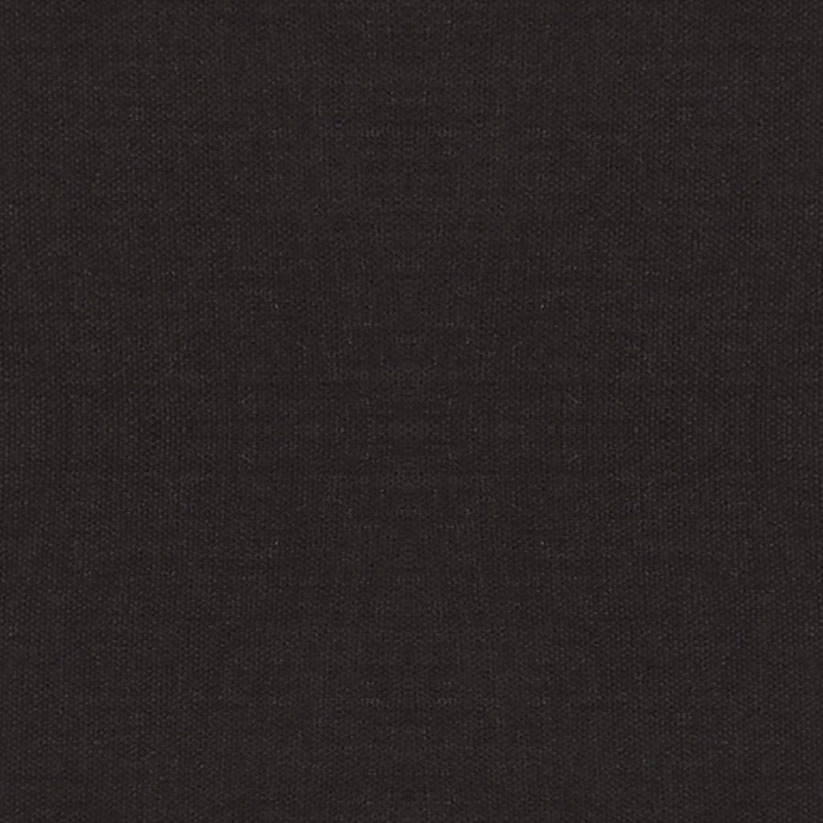 Armchair with Stool Black Fabric
