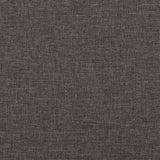 Armchair with Rocking Legs and Stool Dark Grey Fabric