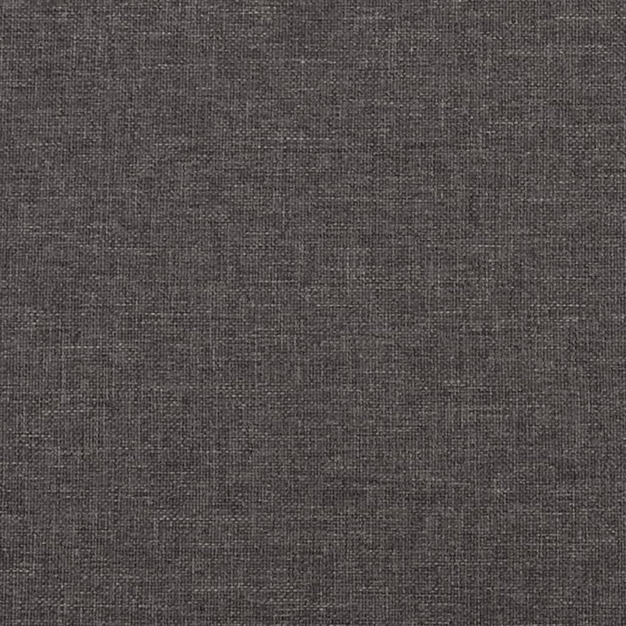 Armchair with Rocking Legs and Stool Dark Grey Fabric