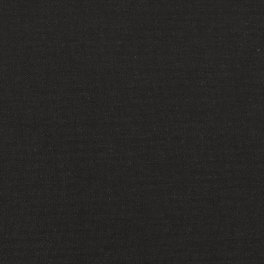 Armchair with Rocking Legs and Stool Black Fabric