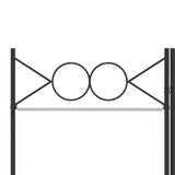 3-Panel Room Divider White 120x200 cm Fabric - Close-Up Angle