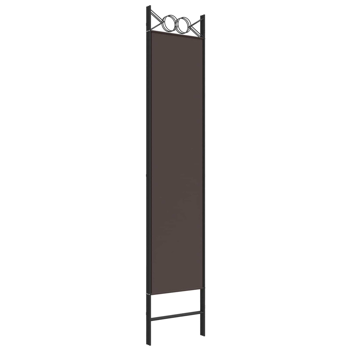 3-Panel Room Divider Brown 120x200 cm Fabric