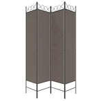 4-Panel Room Divider Anthracite 160x200 cm Fabric