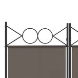 4-Panel Room Divider Anthracite 160x200 cm Fabric - Close-Up Angle