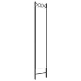 3-Panel Room Divider White 120x220 cm Fabric - Rear View