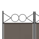 3-Panel Room Divider Anthracite 120x220 cm Fabric