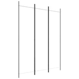 3-Panel Room Divider White 150x200 cm Fabric