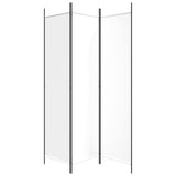 3-Panel Room Divider White 150x200 cm Fabric