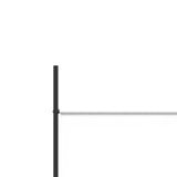 3-Panel Room Divider White 150x200 cm Fabric - Close-Up Angle