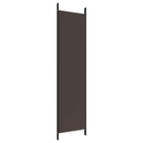 3-Panel Room Divider Brown 150x200 cm Fabric - 45-Degree Angle