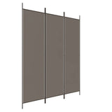 3-Panel Room Divider Anthracite 150x200 cm Fabric - Front View