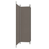 3-Panel Room Divider Anthracite 150x200 cm Fabric - Top-Down View