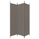 3-Panel Room Divider Anthracite 150x200 cm Fabric - 45-Degree Angle