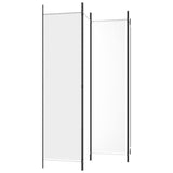 4-Panel Room Divider White 200x200 cm Fabric