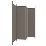 4-Panel Room Divider Anthracite 200x200 cm Fabric