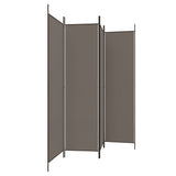 4-Panel Room Divider Anthracite 200x200 cm Fabric - Top-Down View