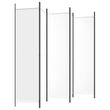 6-Panel Room Divider White 300x200 cm Fabric - 45-Degree Angle