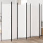 6-Panel Room Divider White 300x200 cm Fabric