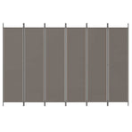 6-Panel Room Divider Anthracite 300x200 cm Fabric