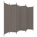 6-Panel Room Divider Anthracite 300x200 cm Fabric