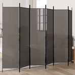 6-Panel Room Divider Anthracite 300x200 cm Fabric
