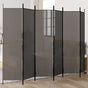 6-Panel Room Divider Anthracite 300x200 cm Fabric