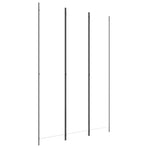 3-Panel Room Divider White 150x220 cm Fabric