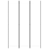 3-Panel Room Divider White 150x220 cm Fabric