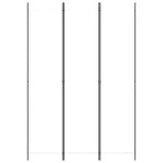 3-Panel Room Divider White 150x220 cm Fabric