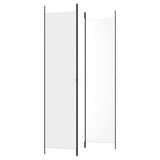 3-Panel Room Divider White 150x220 cm Fabric