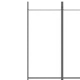 3-Panel Room Divider White 150x220 cm Fabric - Close-Up Angle