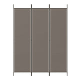 3-Panel Room Divider Anthracite 150x220 cm Fabric - Side View