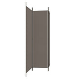 3-Panel Room Divider Anthracite 150x220 cm Fabric - Top-Down View
