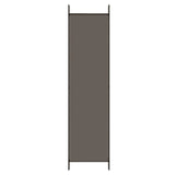 3-Panel Room Divider Anthracite 150x220 cm Fabric - Rear View
