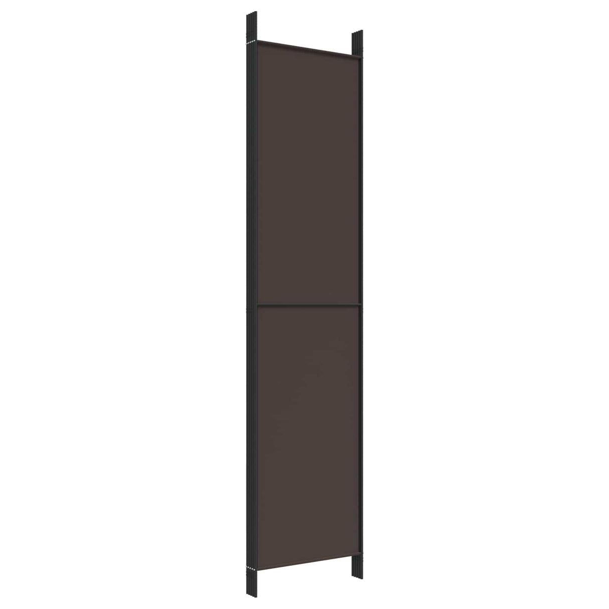 5-Panel Room Divider Brown 250x220 cm Fabric