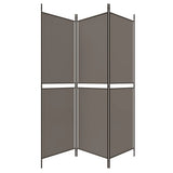 3-Panel Room Divider Anthracite 150x180 cm Fabric