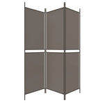 3-Panel Room Divider Anthracite 150x180 cm Fabric