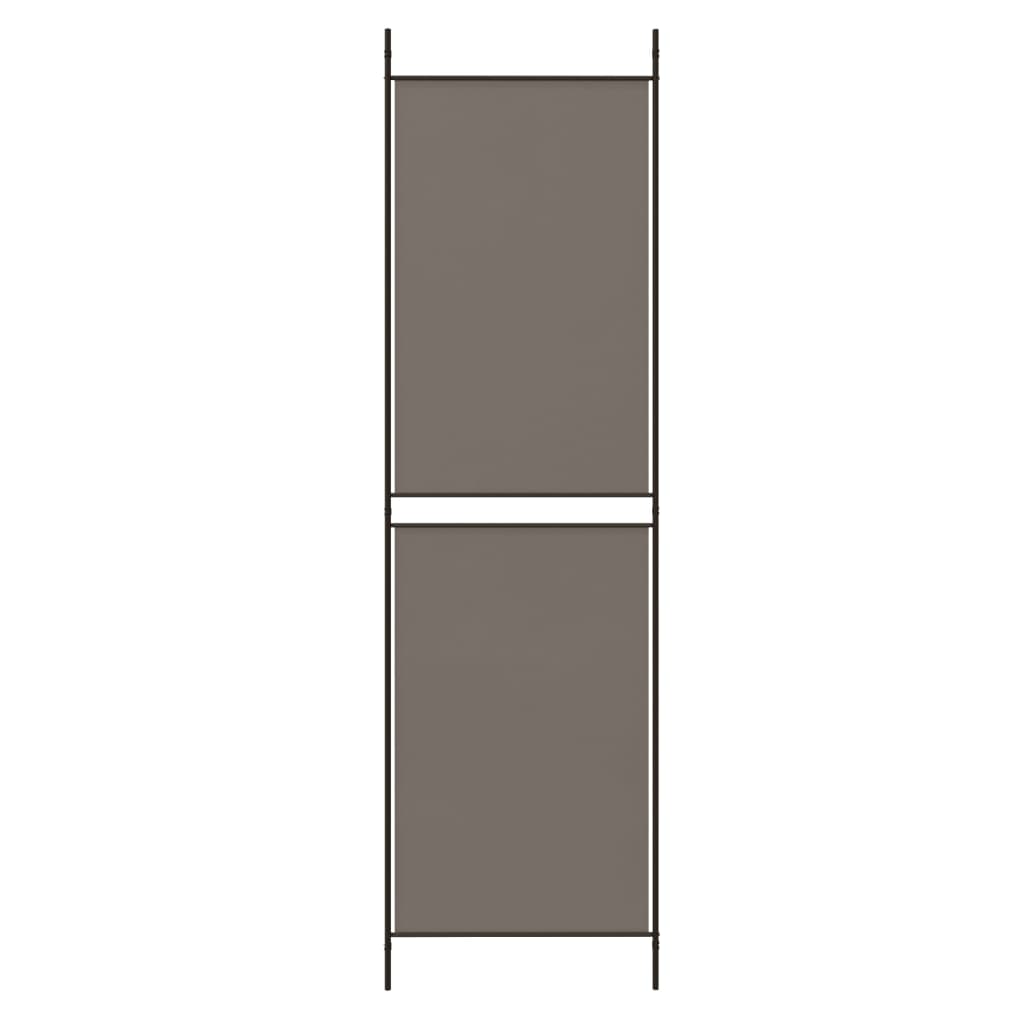5-Panel Room Divider Anthracite 250x180 cm Fabric