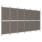 6-Panel Room Divider Anthracite 300x180 cm Fabric