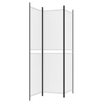 3-Panel Room Divider White 150x200 cm Fabric