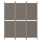 3-Panel Room Divider Anthracite 150x200 cm Fabric - Side View