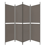 4-Panel Room Divider Anthracite 200x200 cm Fabric